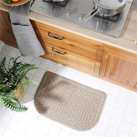 27X18 Inch Anti Fatigue Kitchen Rug Mats are Made of 100% Polypropylene Round - Picture 6 of 7